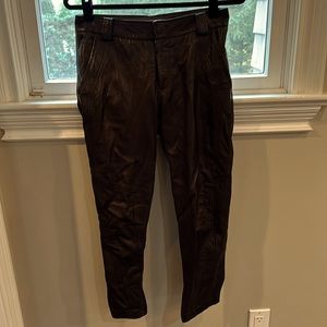Black leather pants